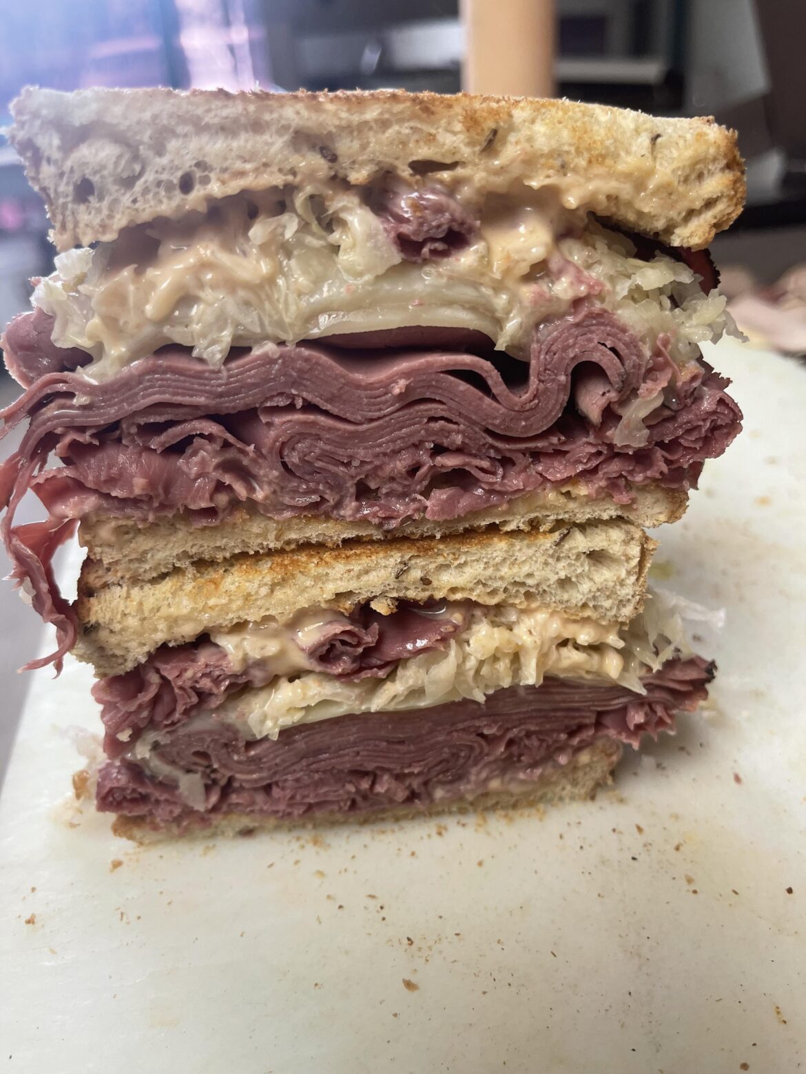 Corned Beef and Pastrami Reuben