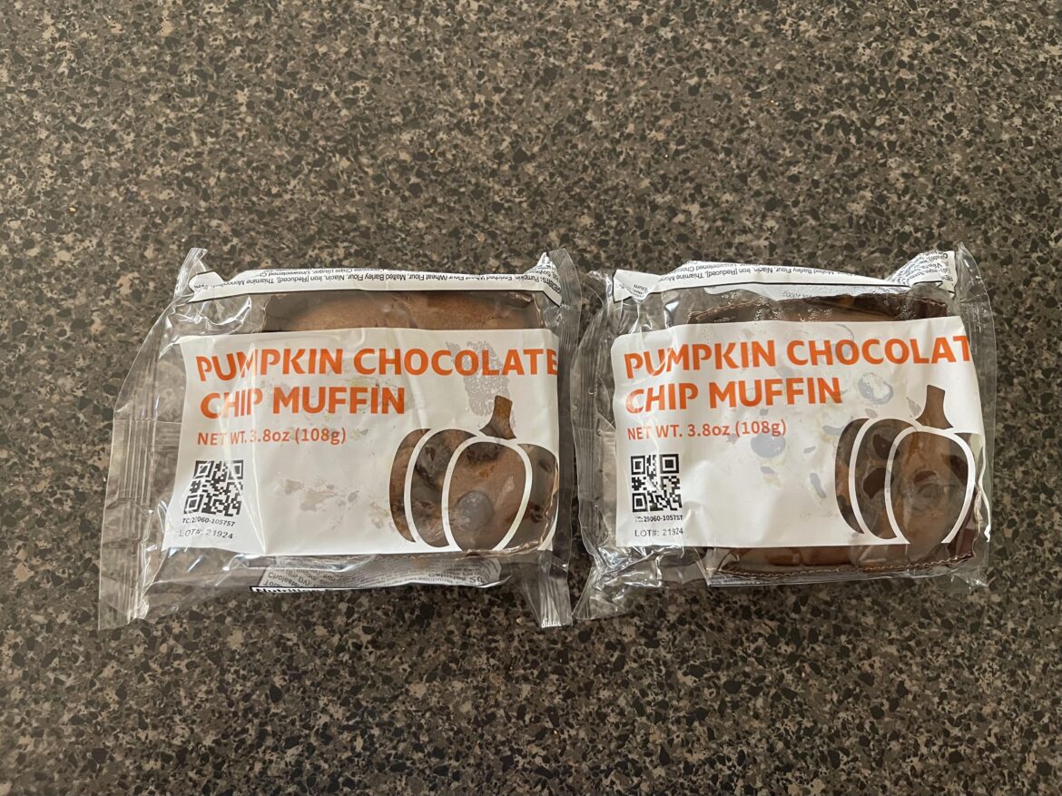 Pumpkin Chocolate Chip Muffin are soo good!! Definitely grab them while you can.
