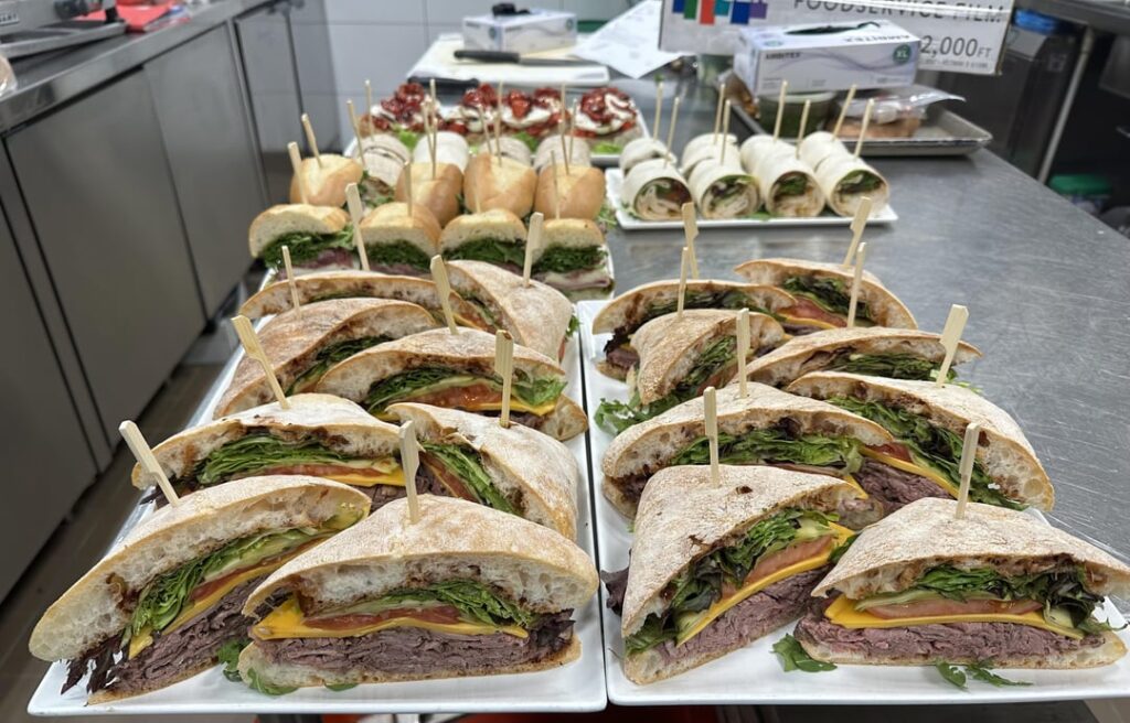 I made some sandwiches.