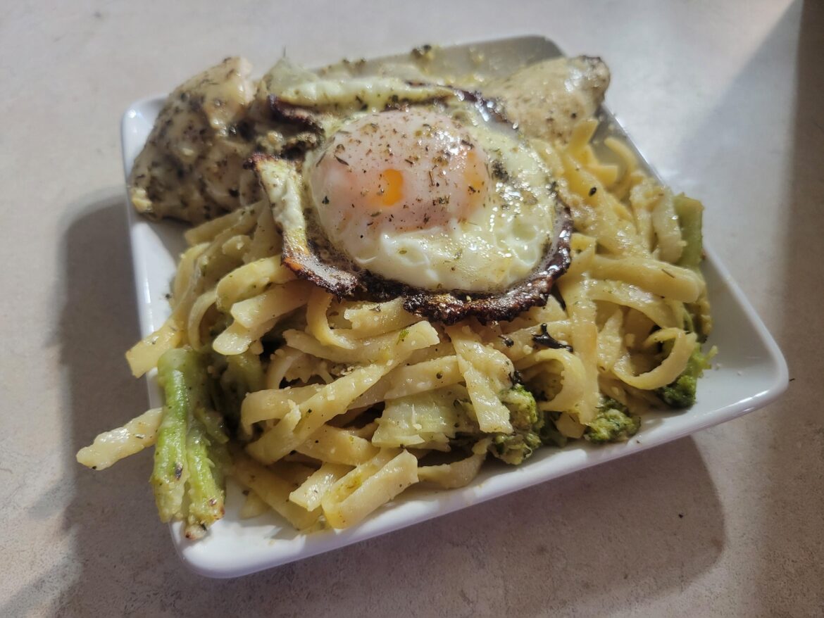 Leftover Chicken Fettuccine Alfredo