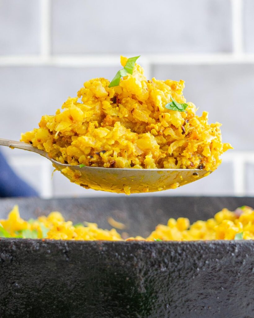 Cauliflower and Egg Sabzi