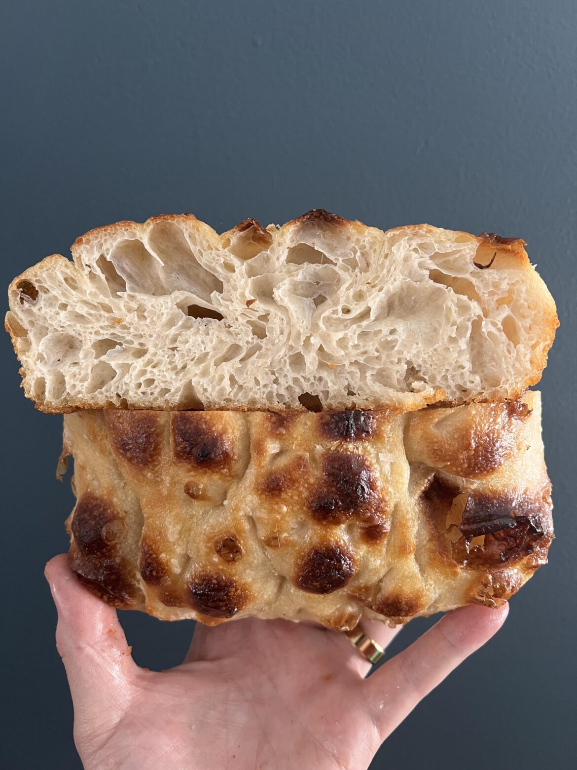 95.5% hydration foccacia