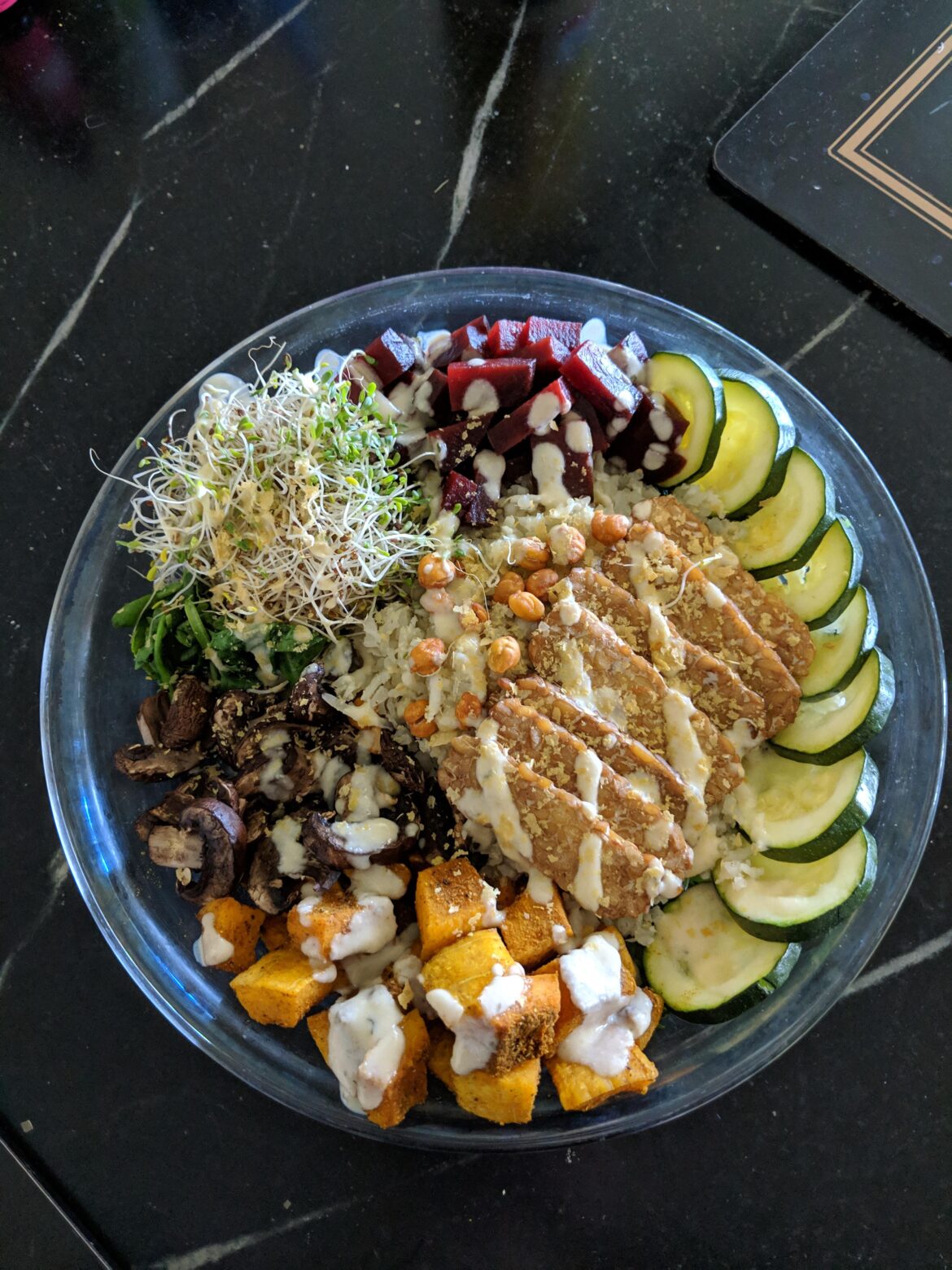 298 cals - 20g protein. eat yo veggies