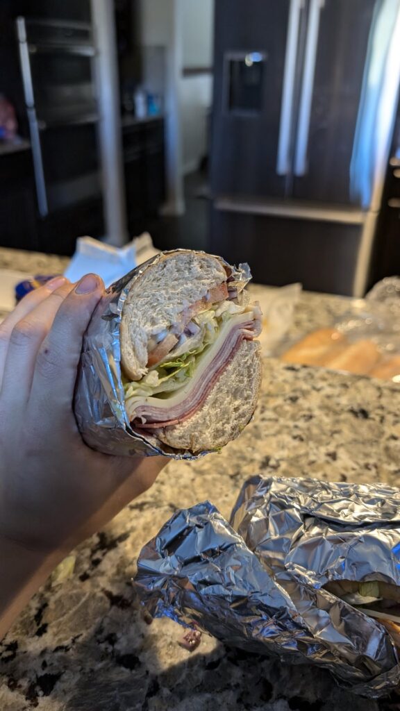 I finally made it, the foot long Italian hoagie