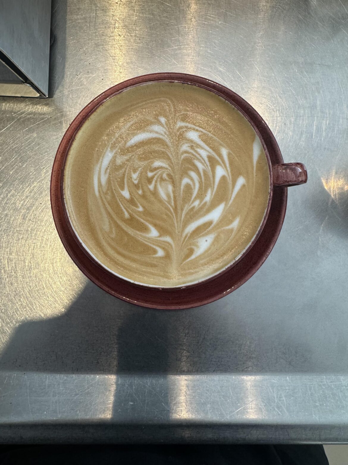 Can’t pour proper latte art yet, how’s this?