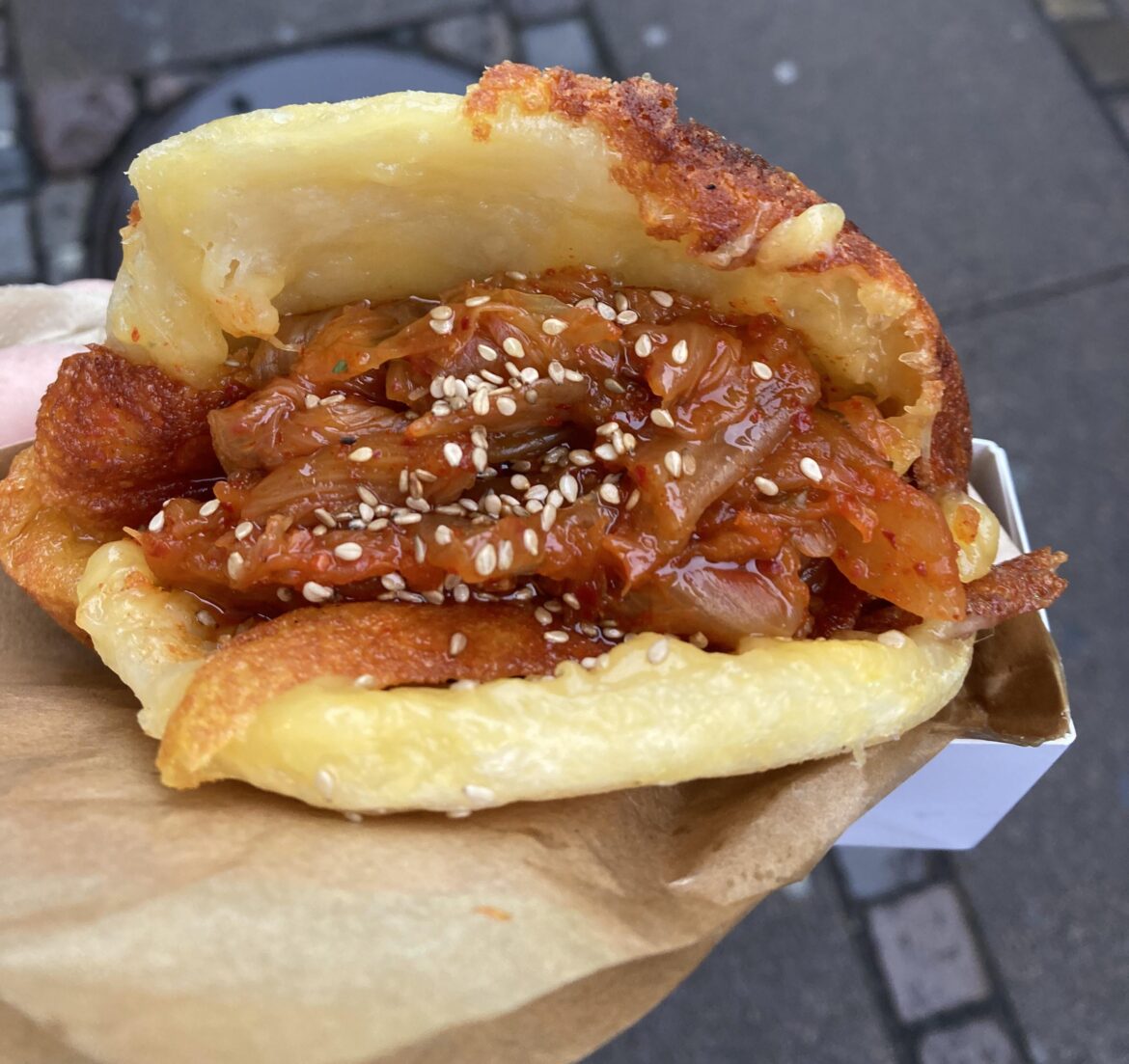 Kimchi cheese hotteok