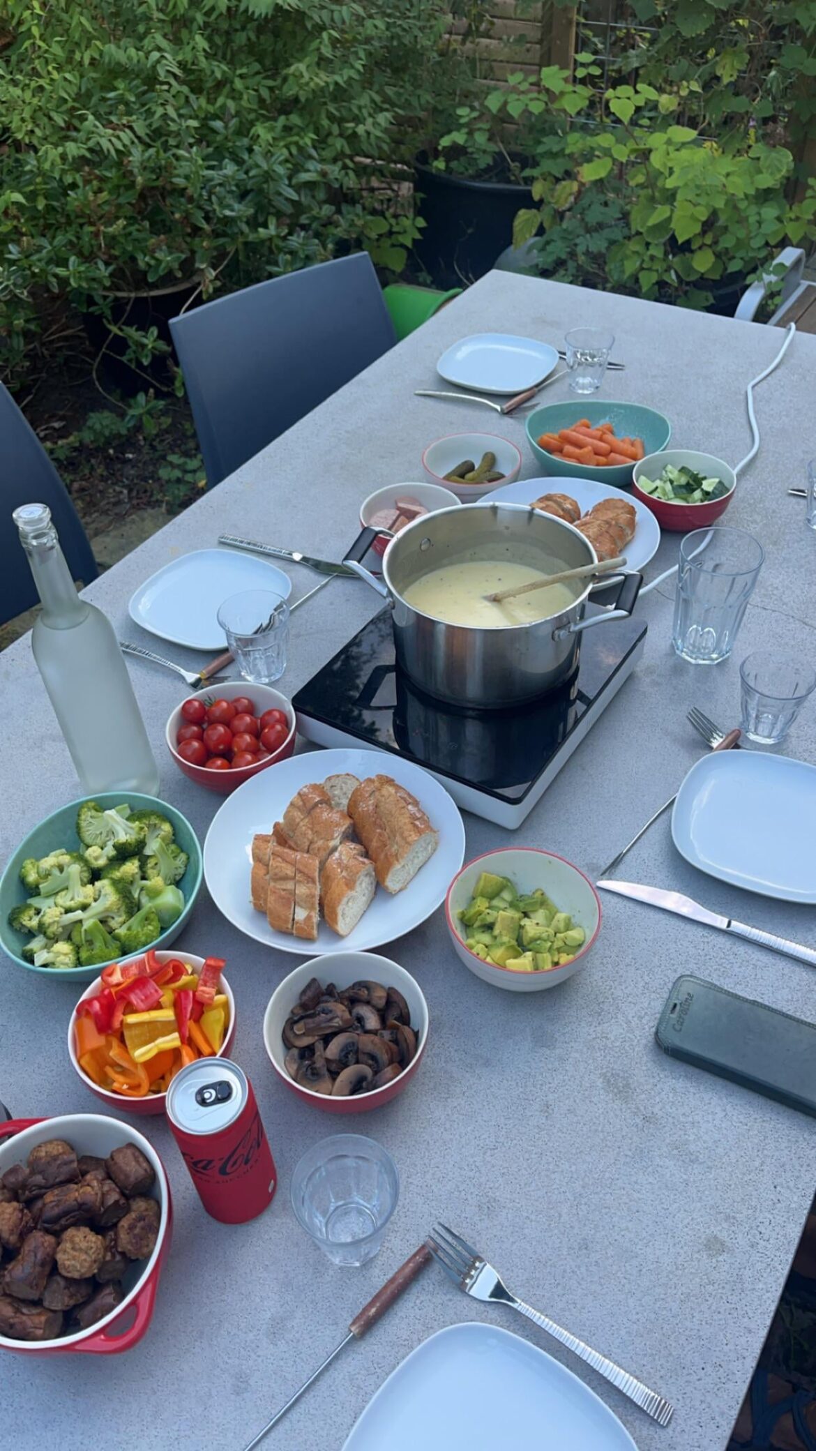 I also did fondue today