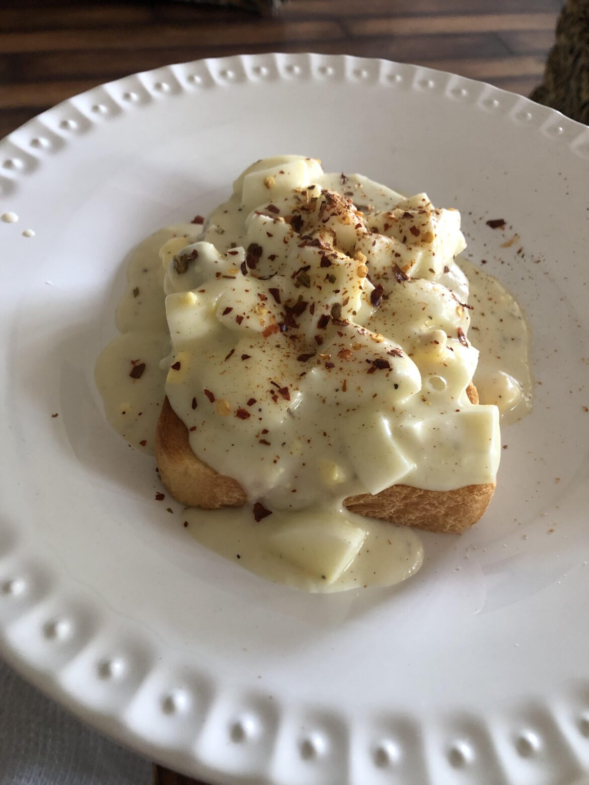 Creamed Eggs on Toast