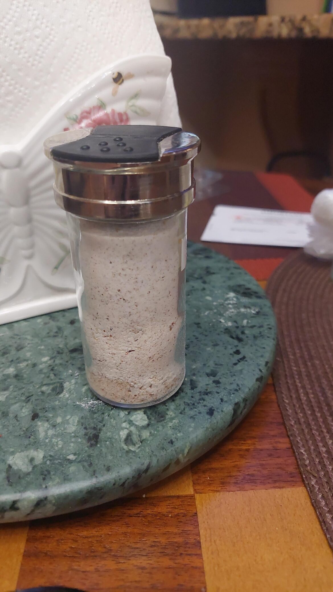 Smoked pepper salt.