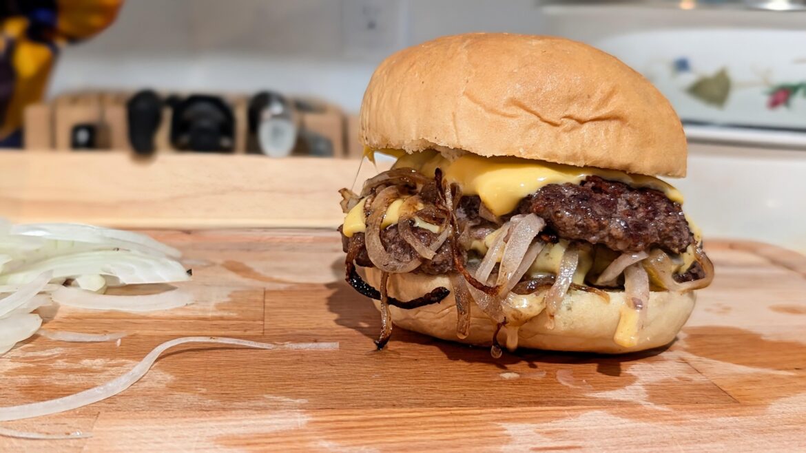 Tried out the George Motz Oklahoma Fried Onion Burger. Was not disappointed