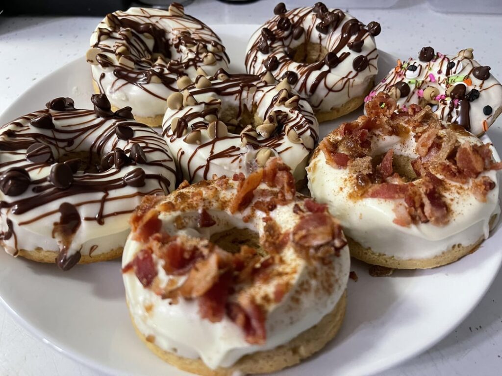 Keto Banana Cake Donuts. Keto Banana Cake Donuts.