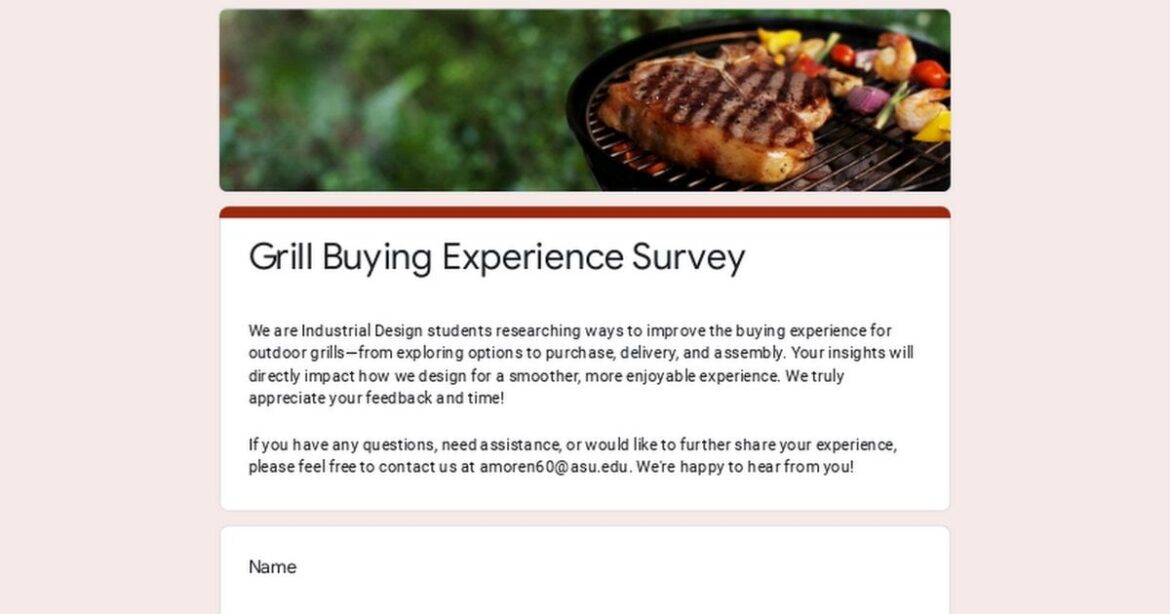 Help Us Improve the Outdoor Grill Buying Experience!