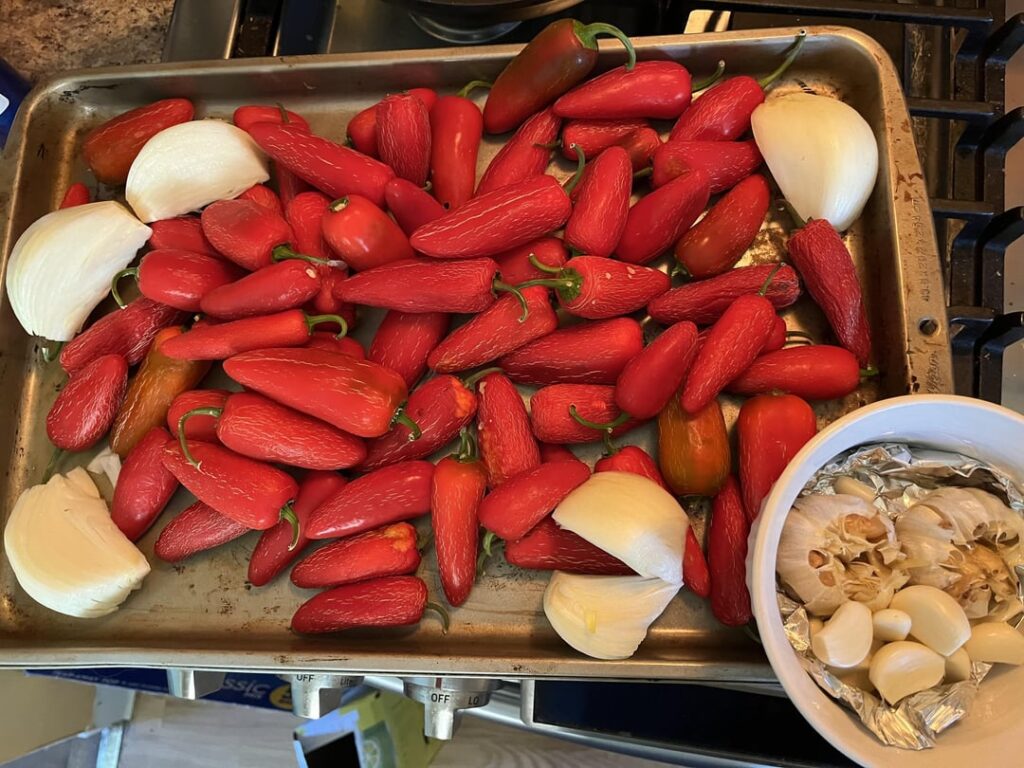 Father-in-law grew jalapeños, so I made some hot sauce and salsa