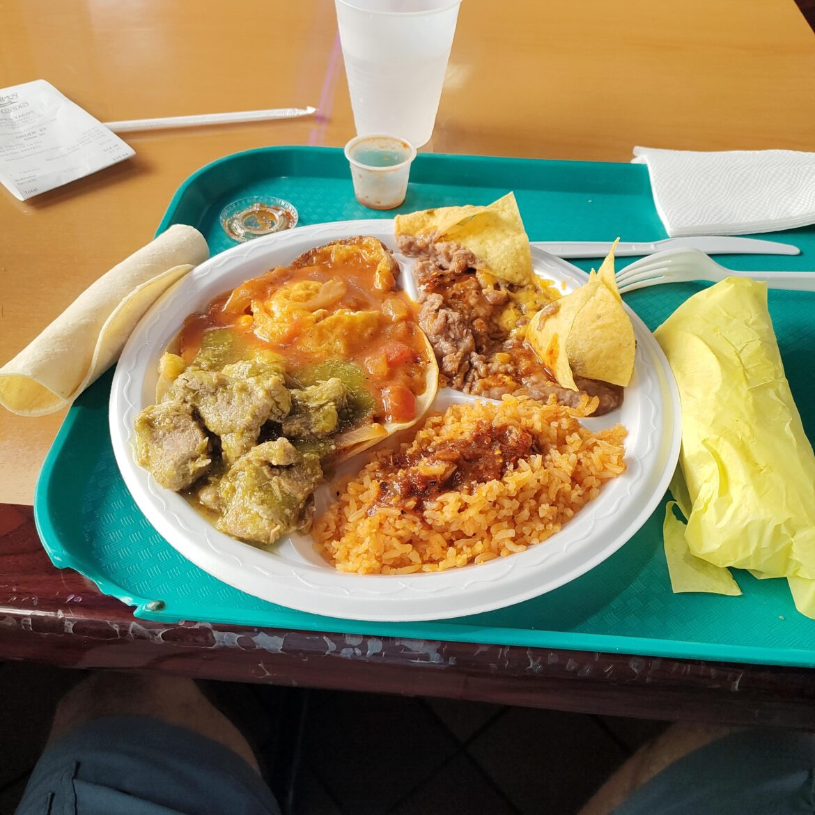 Hornets rancheros with carnitas Pepe's Mexican restaurant Las Vegas