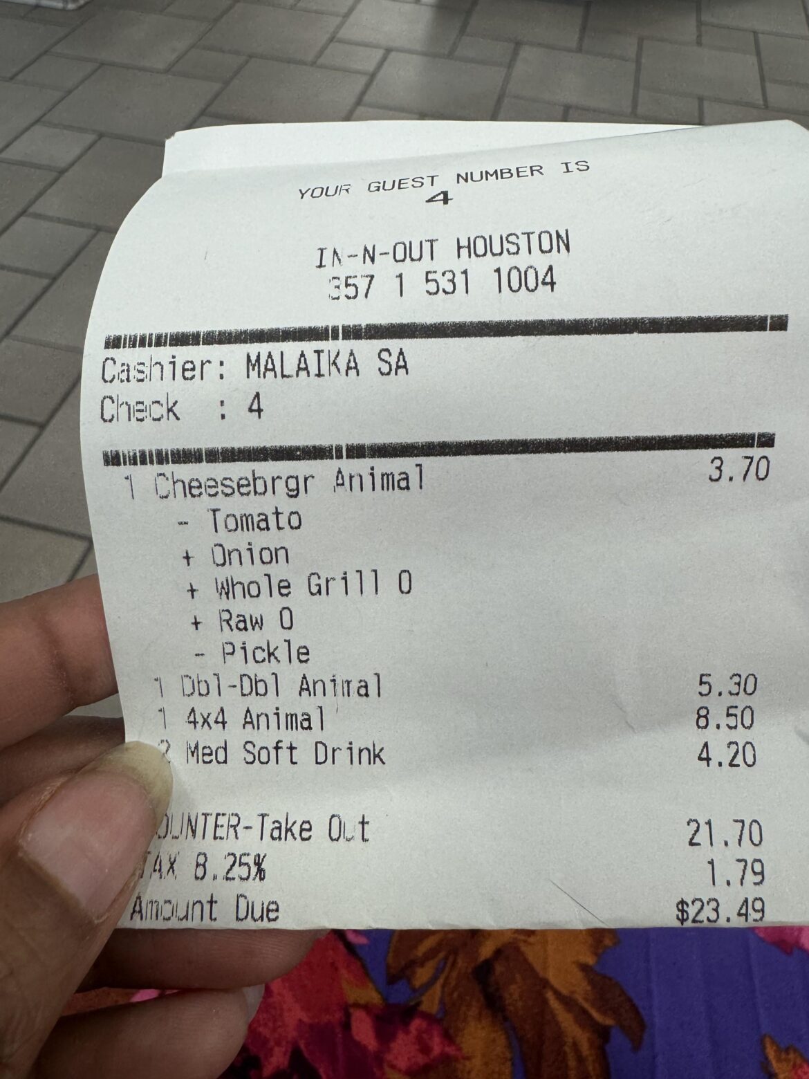 Onion 4 ways at In-N-Out