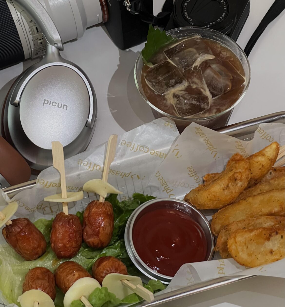 Just tried a bizarre Shiso, Peach, and Ginger flavored coffee... not sure how to feel about it!