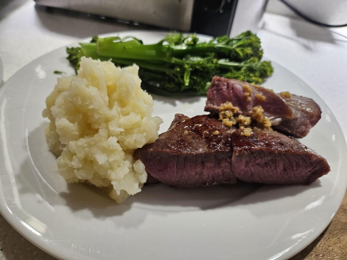 First proper try. Will chill more for better crust next time but dry aged leg steak did all the heavy lifting here :)