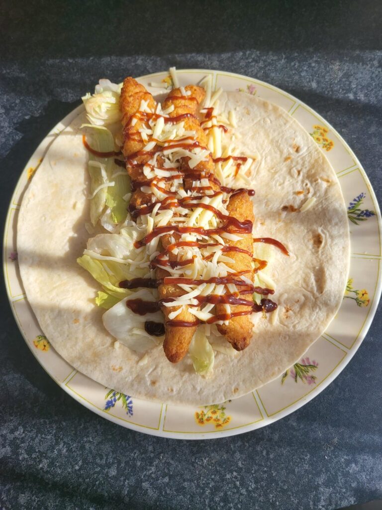 My ultimate crispy chicken wrap