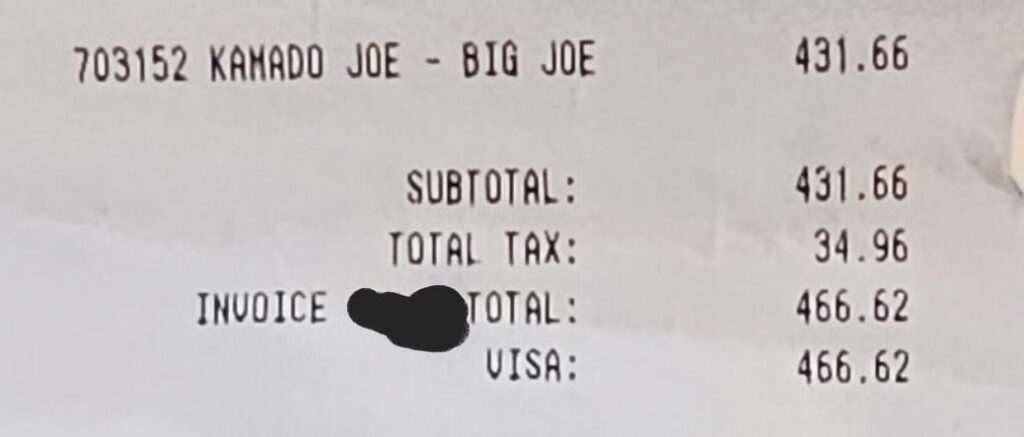 Wife is going to kill me, but I couldn't pass on a Big Joe for this price! Thank you Lowes clearance!!