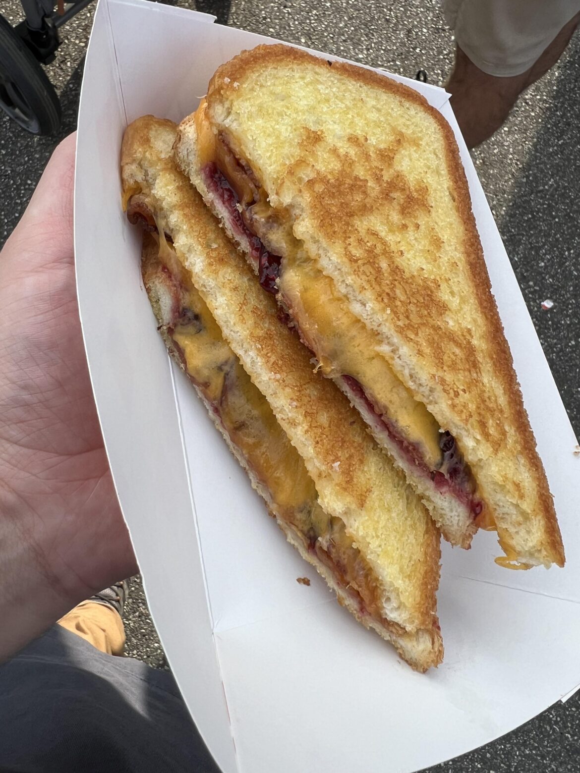 Bacon, raspberry jam, vermont cheddah. Bliss.