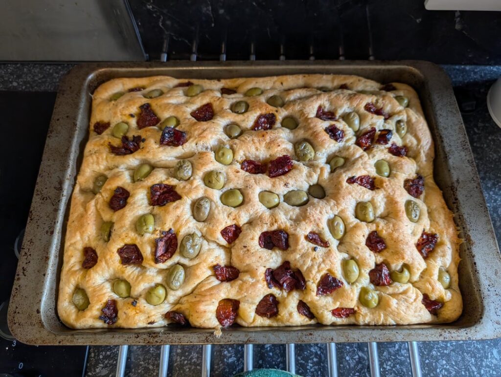 Focaccia for a friend's birthday, her name starts with an "A"
