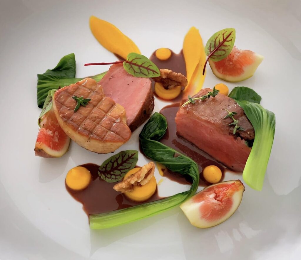 Venison Loin with Foie Gras, Pumpkin & Figs