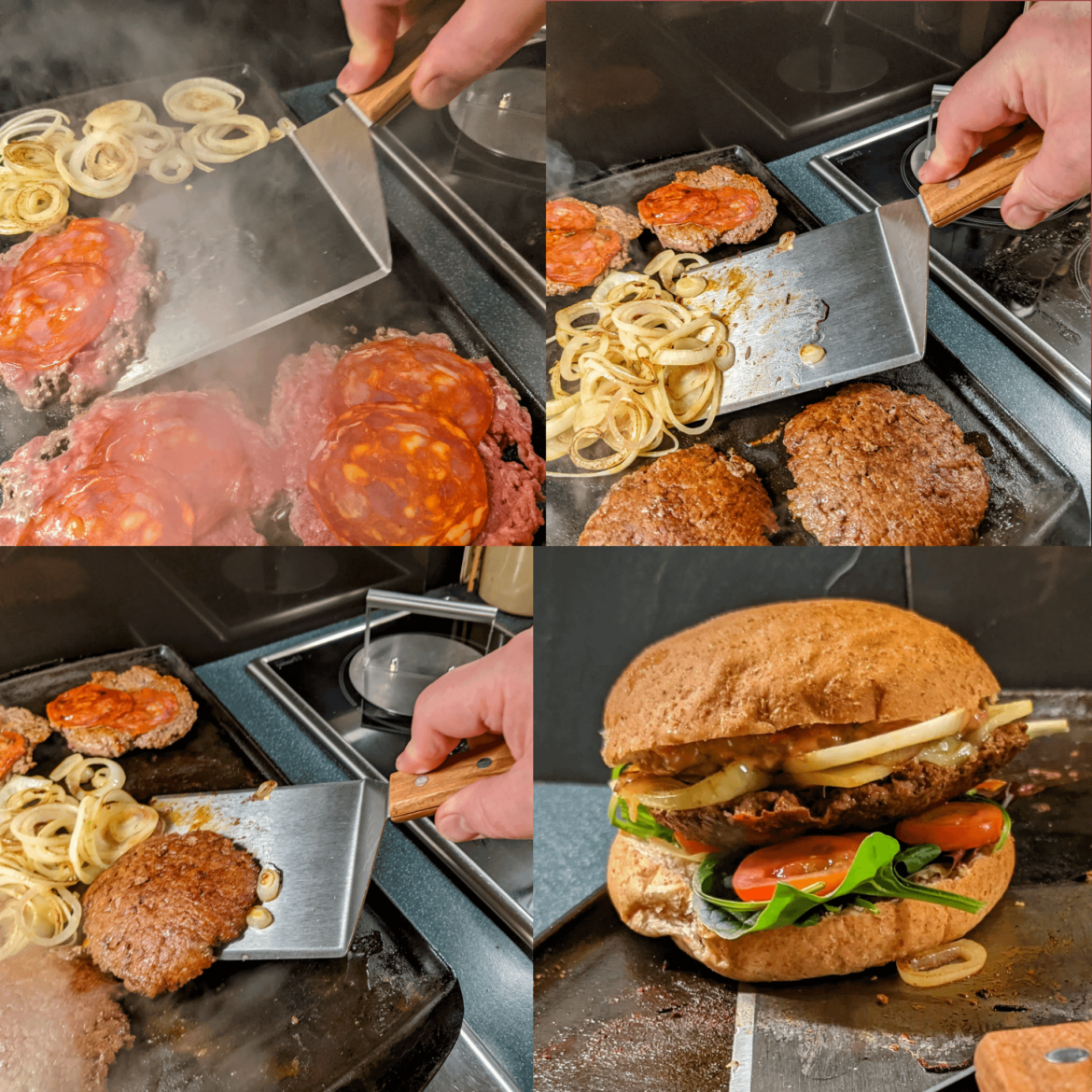 Chorizo Smash Burgers