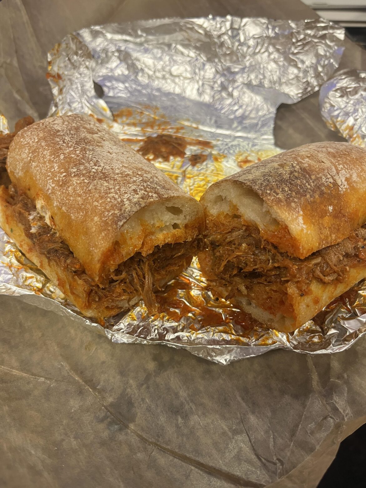 “Sloppy Giuseppe” from Deli and Wine in STL