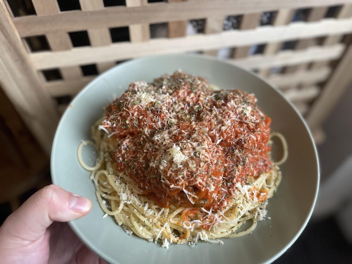 Spaghetti and meatballs!