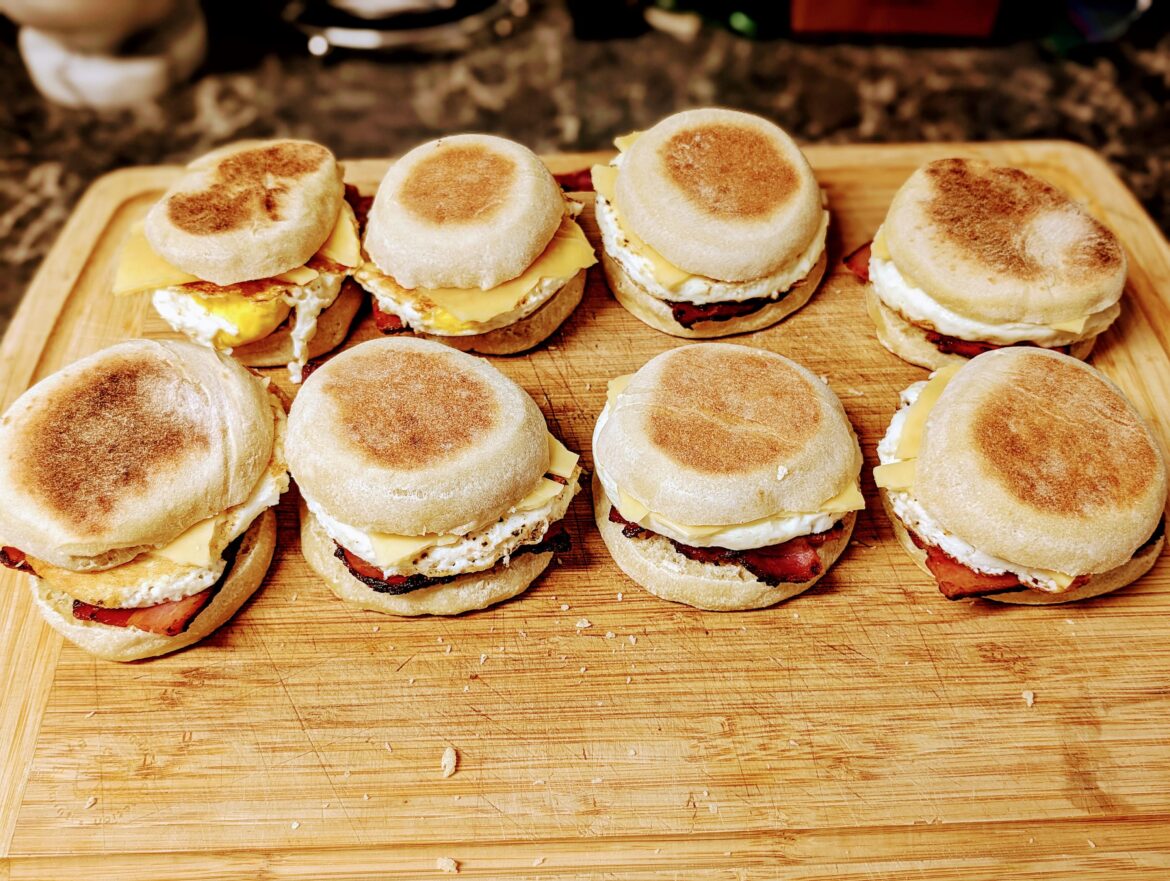 I actually made homemade McMuffins