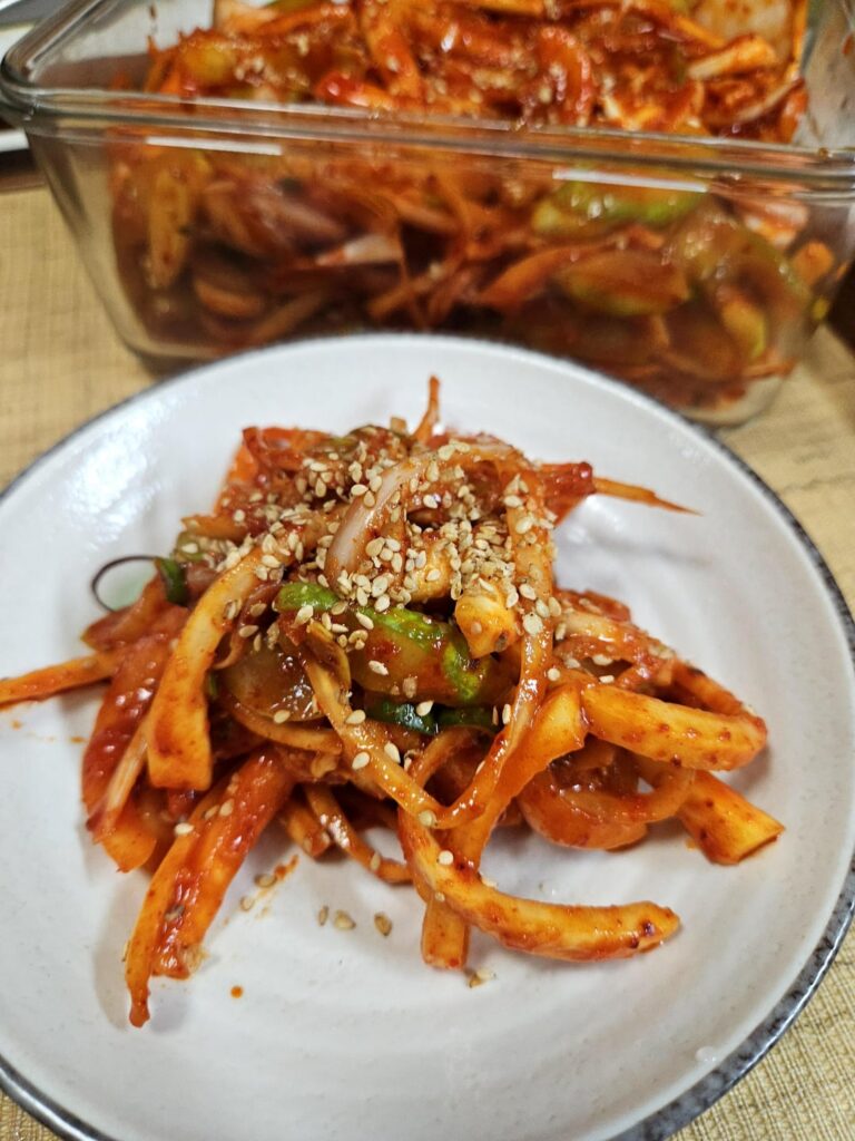 Cucumber and Bellflower root muchim