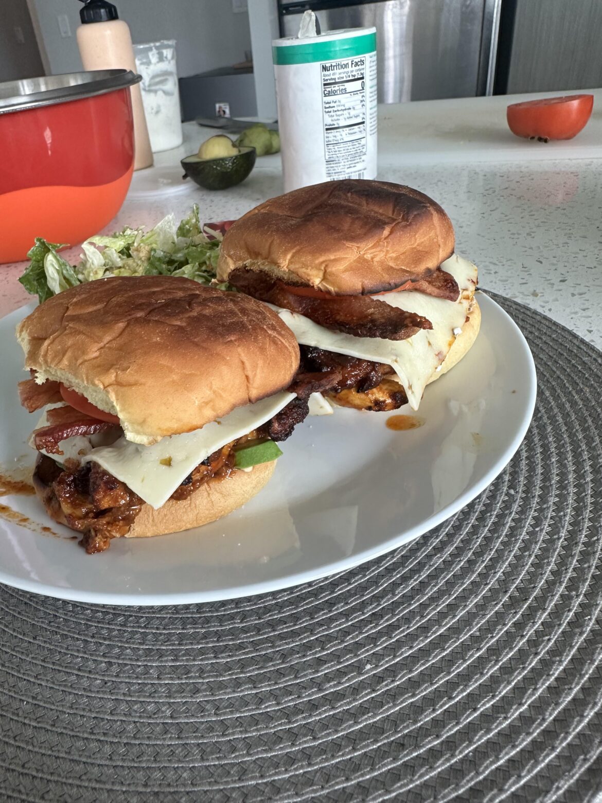 Air fried chipotle chicken sandwiches