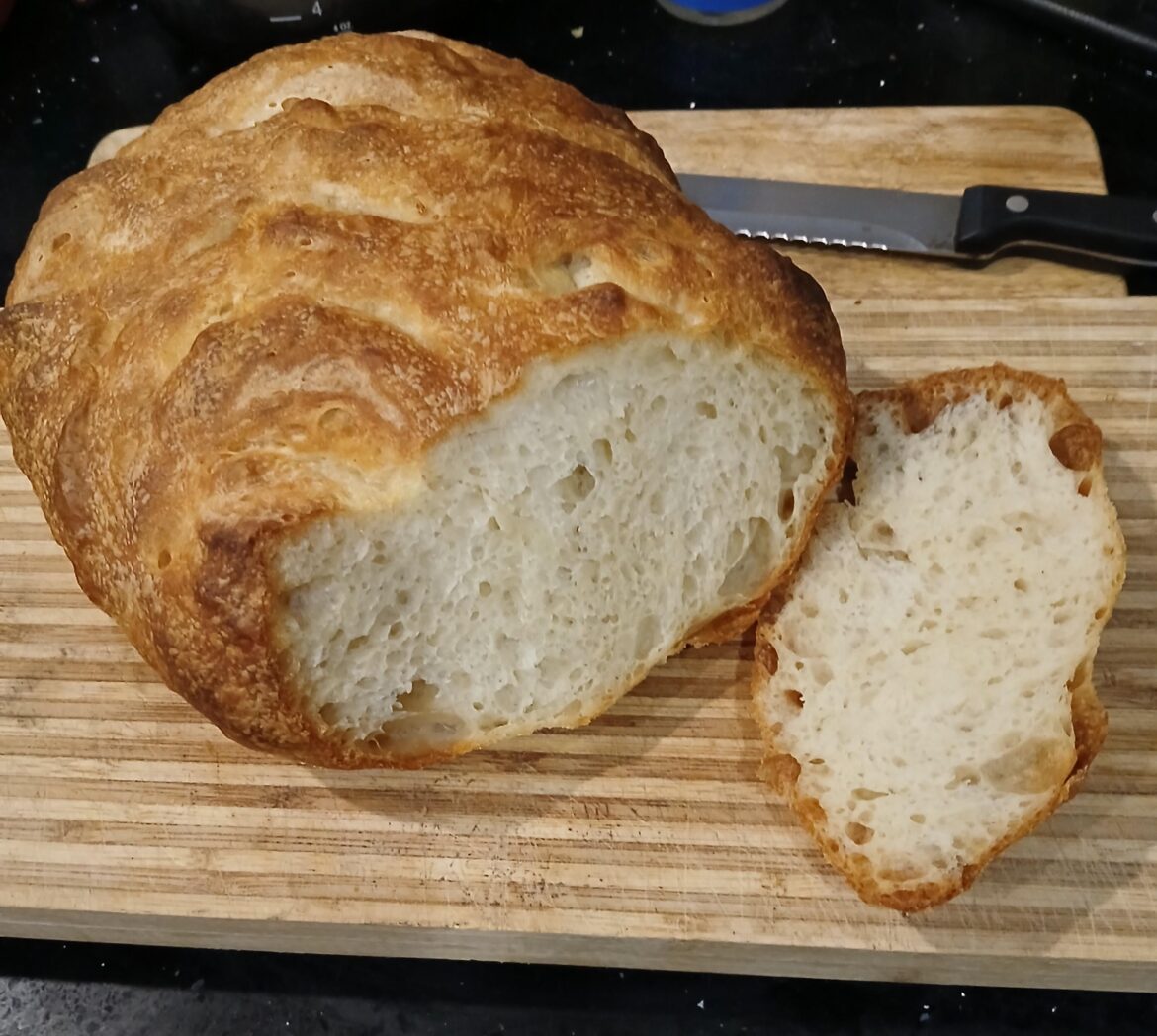 My ugly (but tasty) bread.