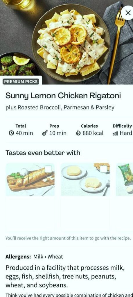 What makes meals “premium”