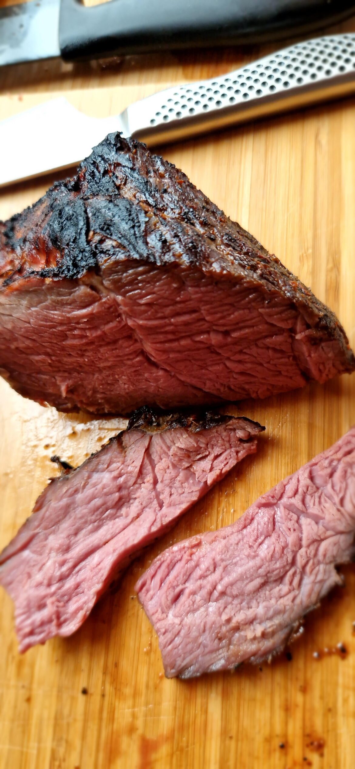 Chuck roll 24H dry brine + 24H of 55.5 °C sous vide +charcoal finish with go-chu yang glazing.