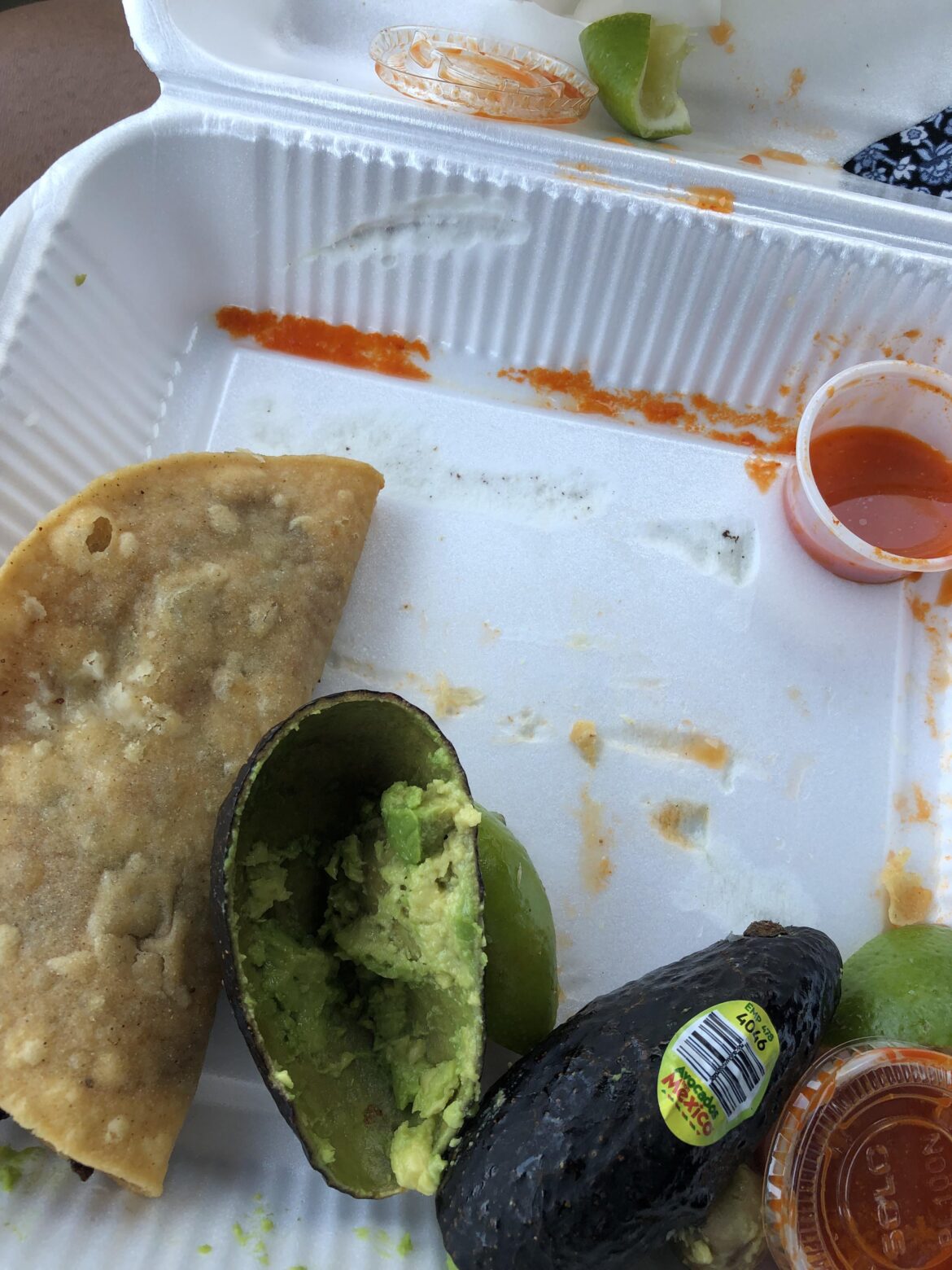 I wish Mariscos Jalisco put foil underneath their piping hot tacos. Maybe ask them for it the next time you are there!