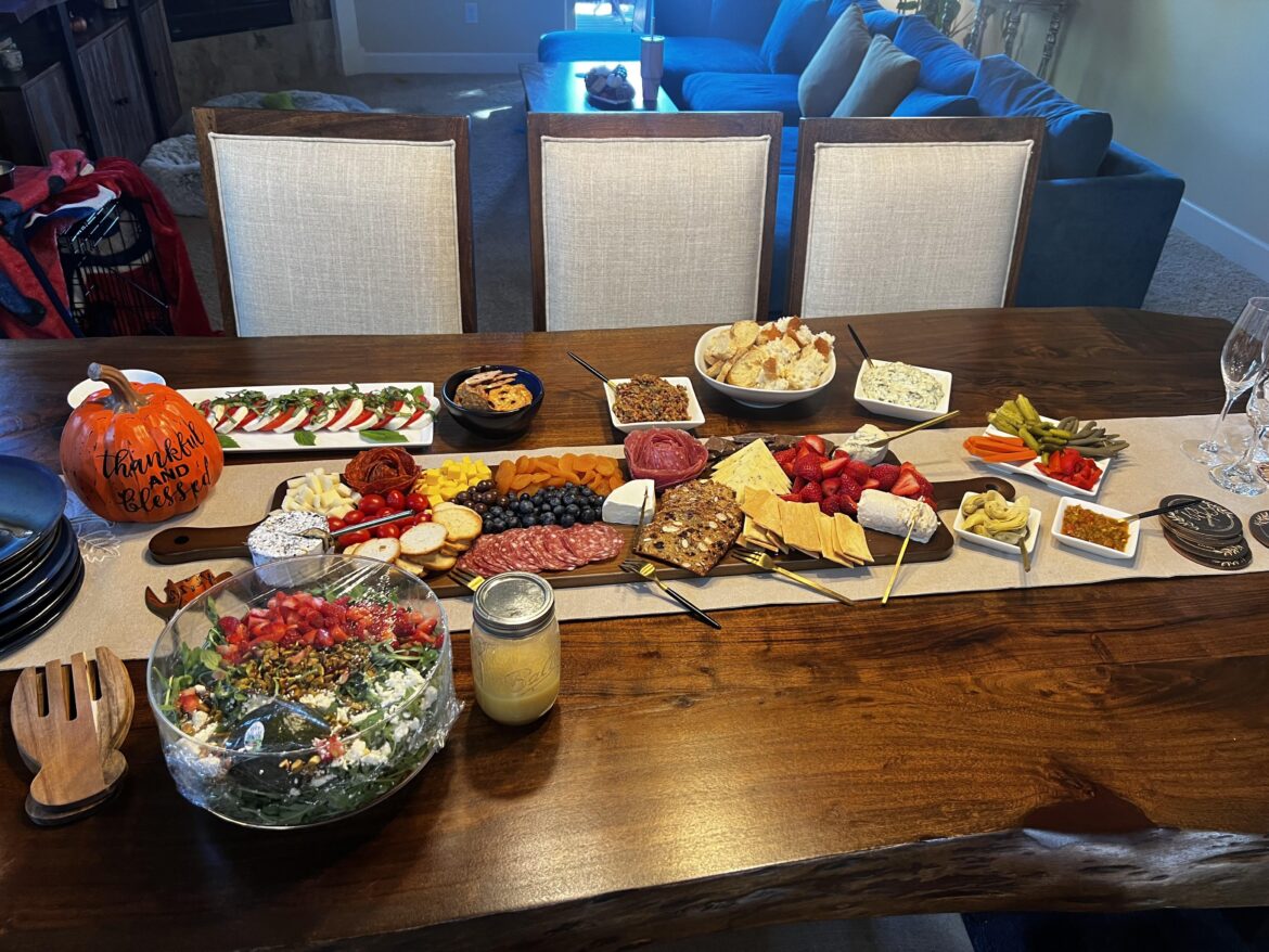 Grazing board and snacks