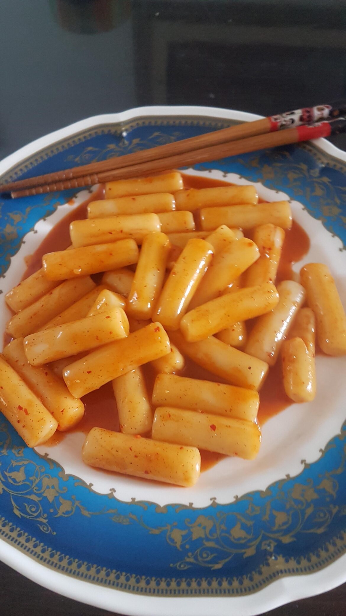Homemade tteokbokki