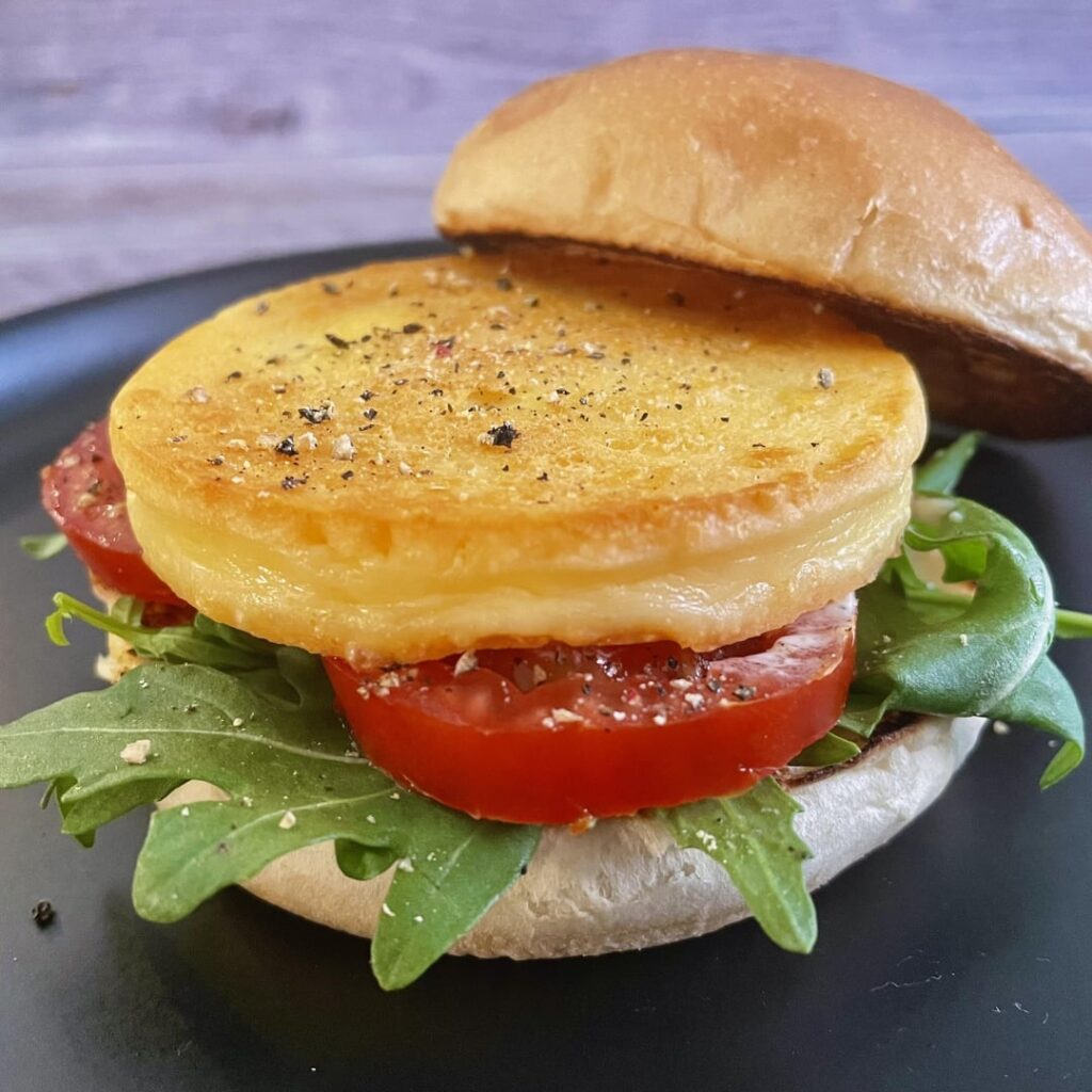 Pan fried cheese sandwich