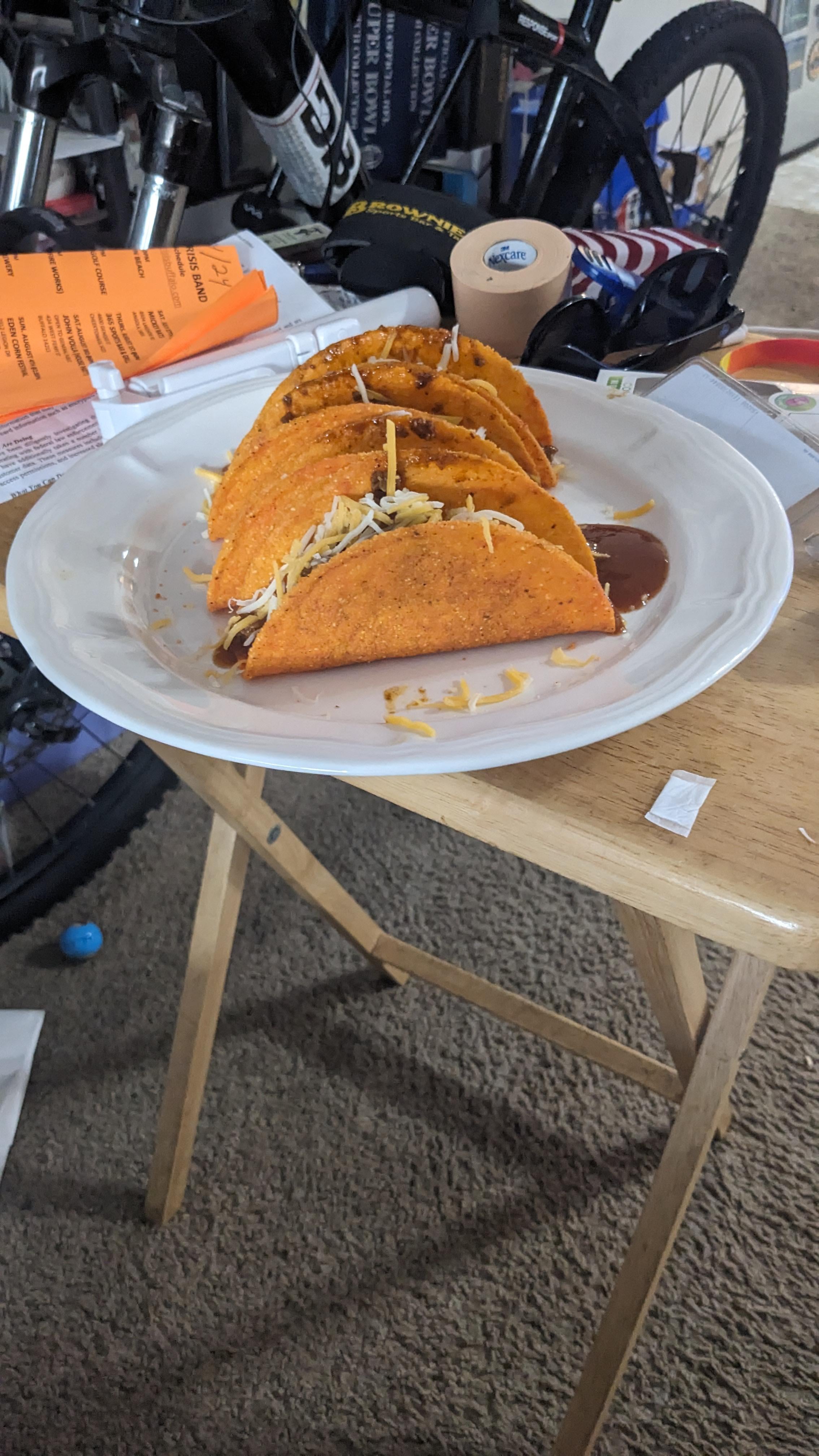 Has anyone tried Old El Paso Nacho Cheese taco shells? I think they're