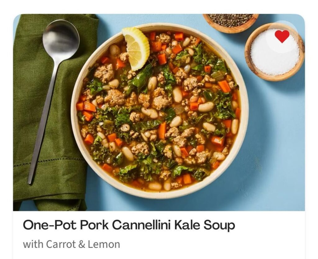 Pork Cannellini Soup Woth Kale, Carrots, Lemon