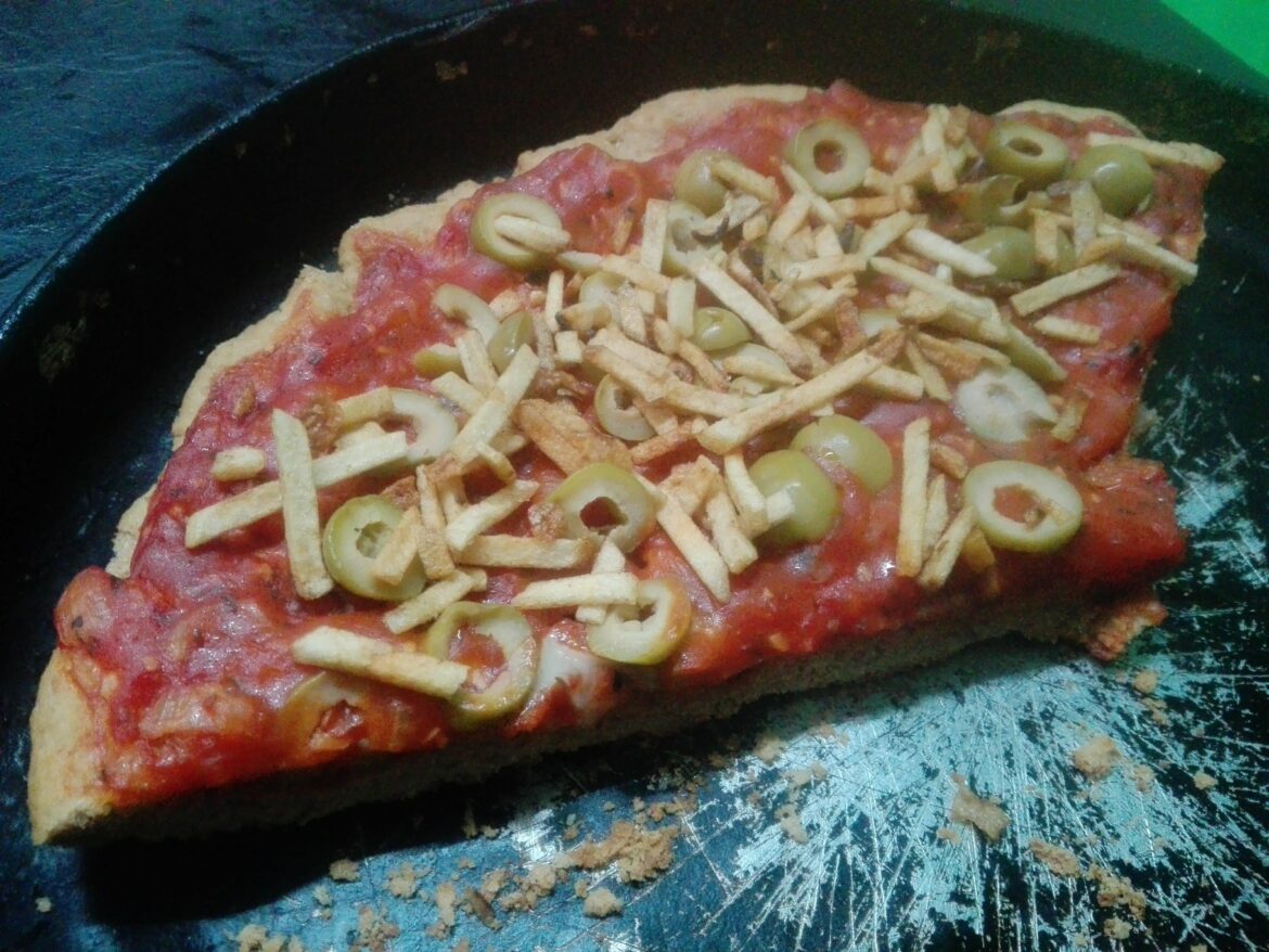Vegan pizza is quite questioned... Does this count as pizza? XD