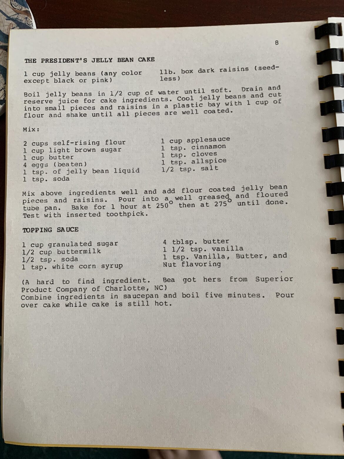 The President’s Jelly Bean Cake