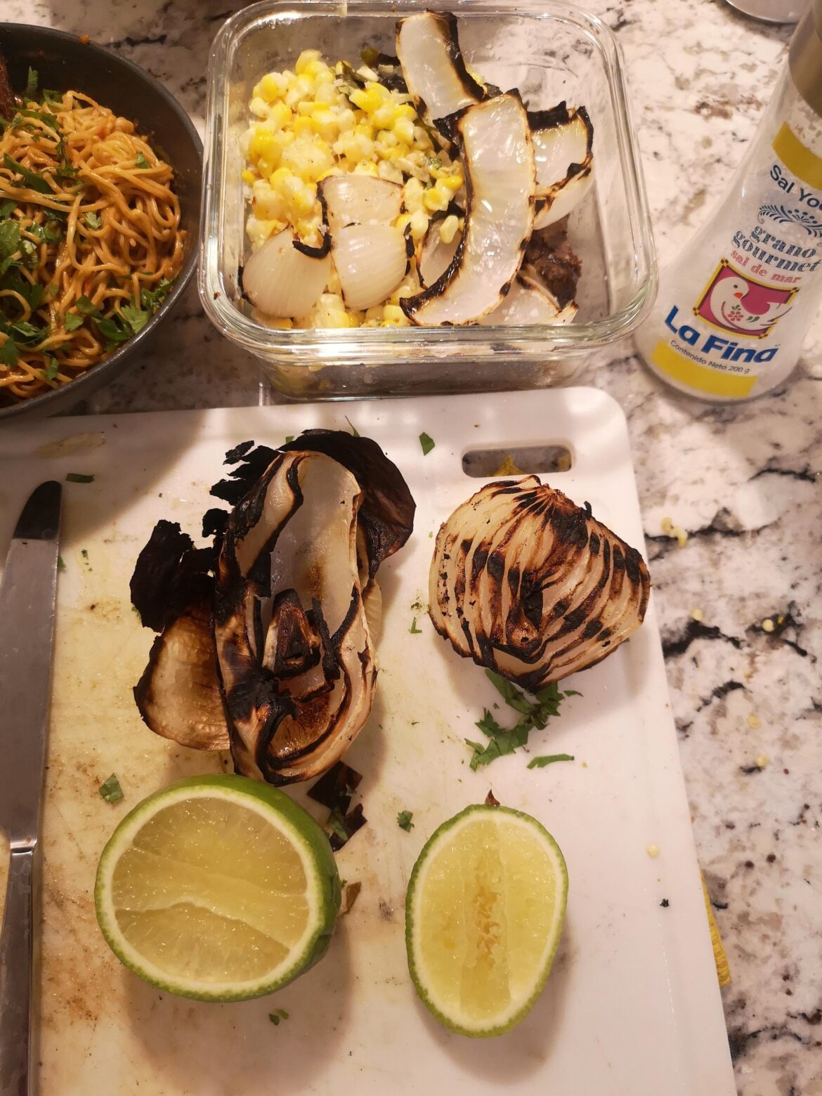 You ever try grilled onions with salt & lime?