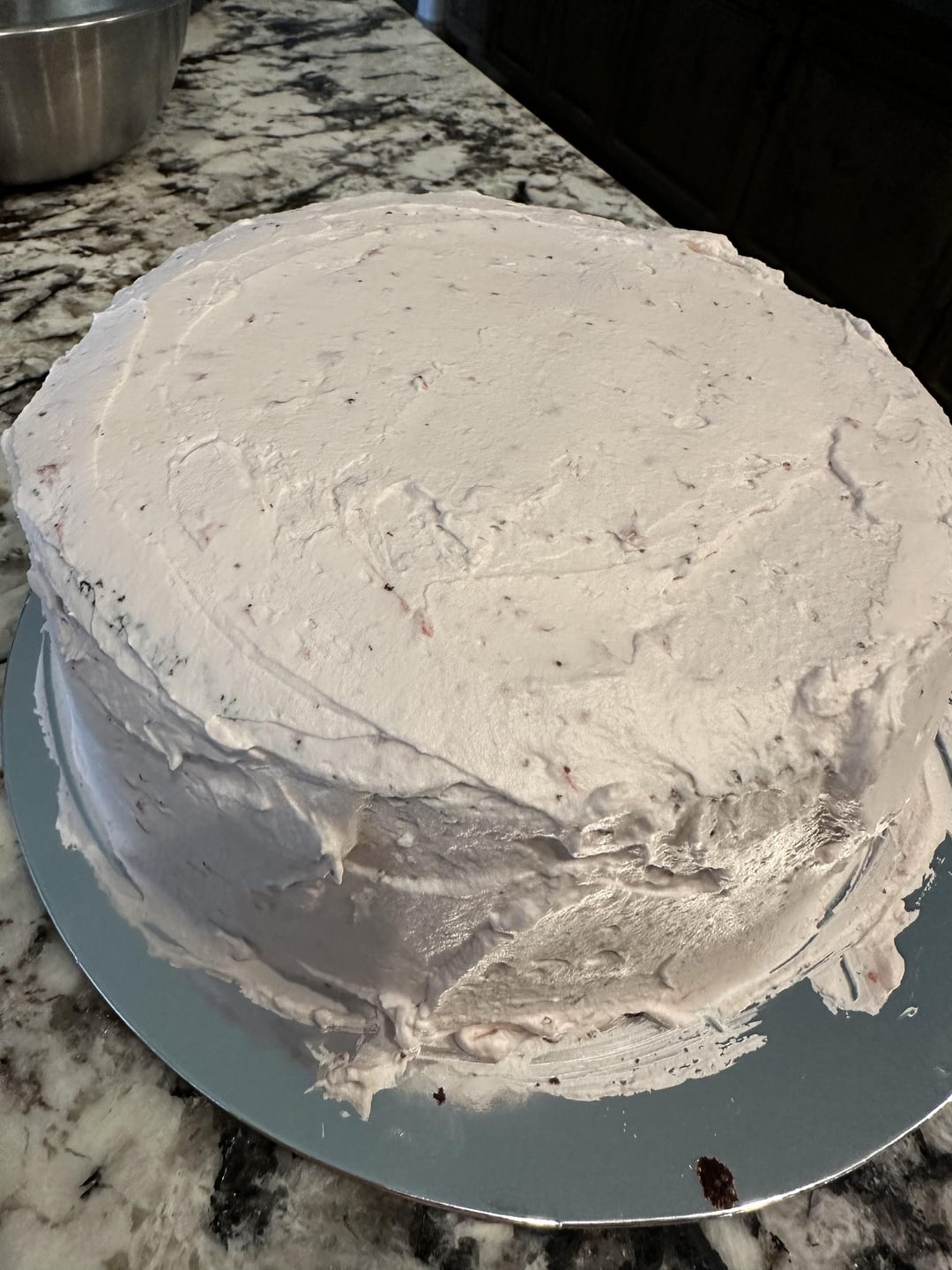 THC infused chocolate cake with fresh strawberry whipped cream Dining