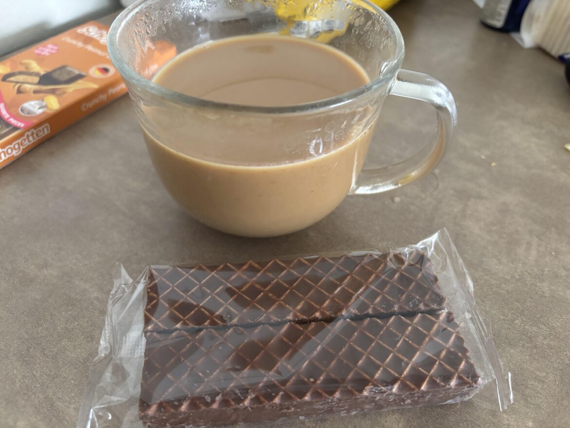 A coffee and aldi brand Nutty Buddy bars