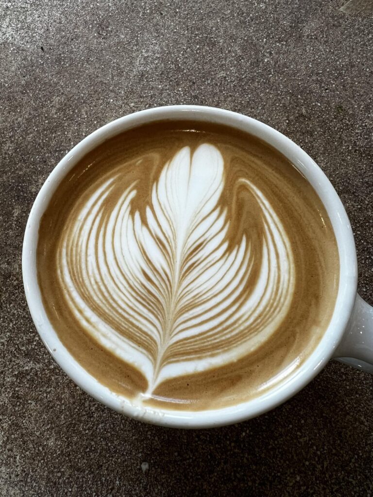 latte art 2 months in