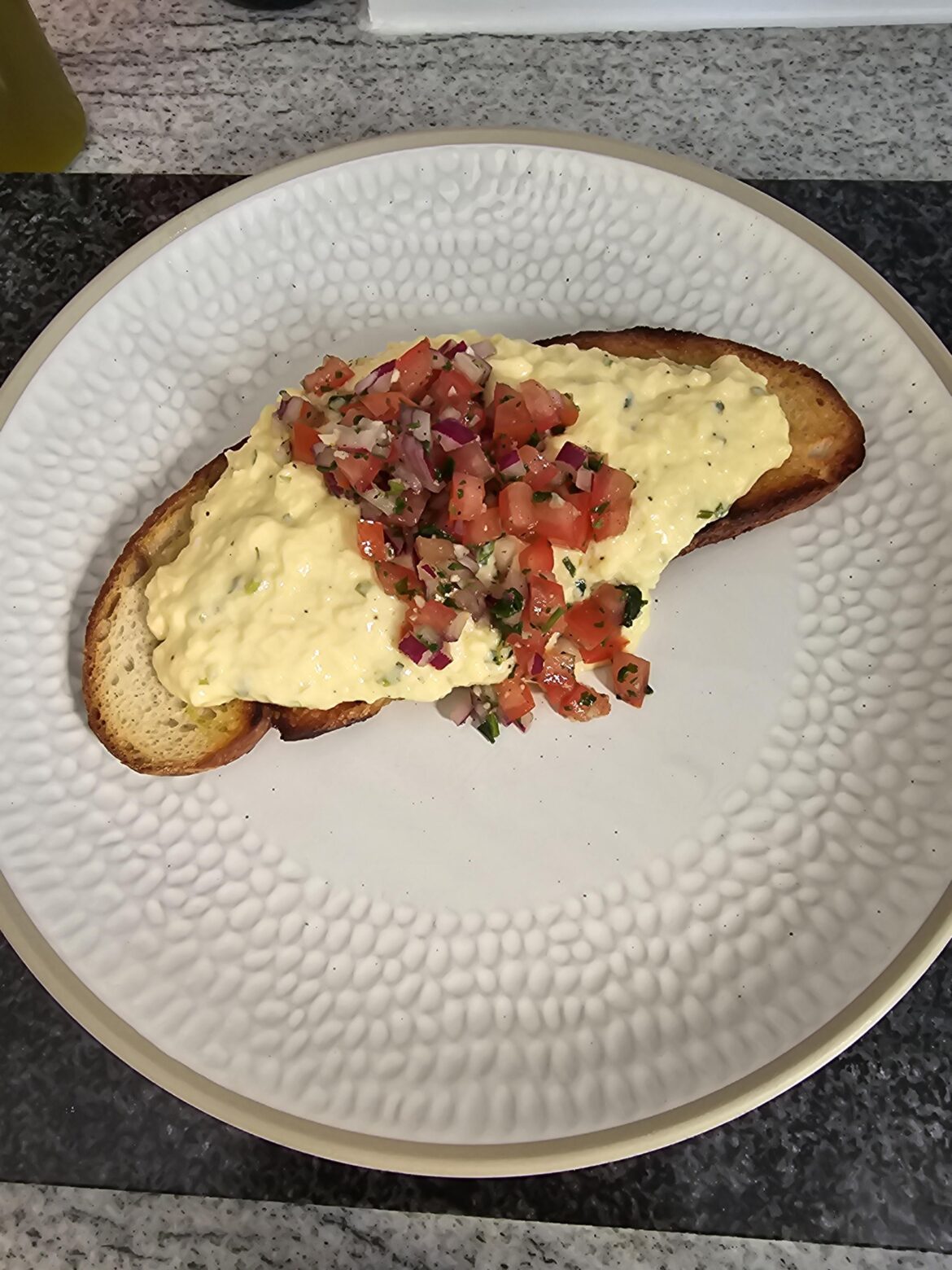 I saw a scrambled eggs post and thought I'd post my lunch of the day