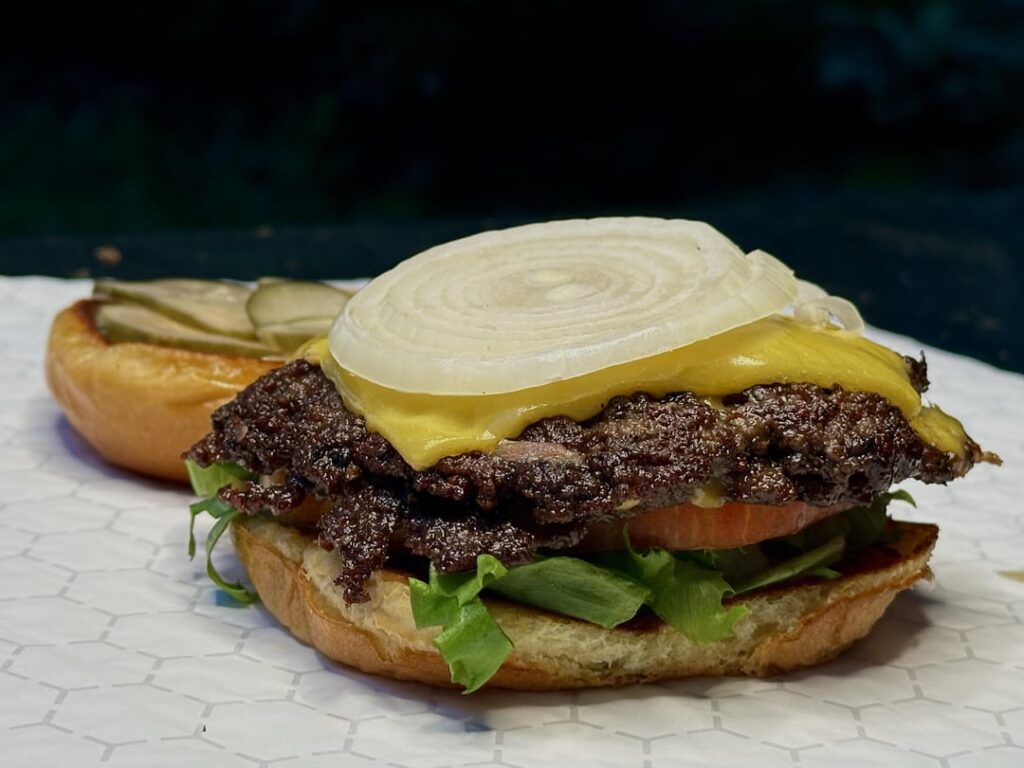 Last night’s smash burger