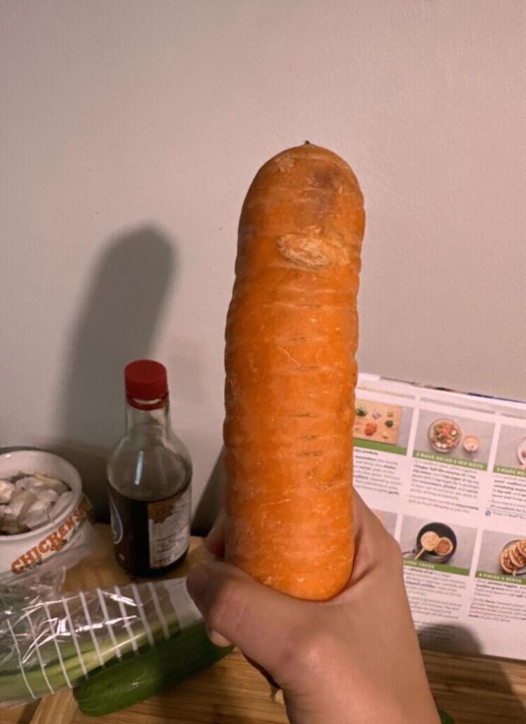 Utterly standard-sized carrot